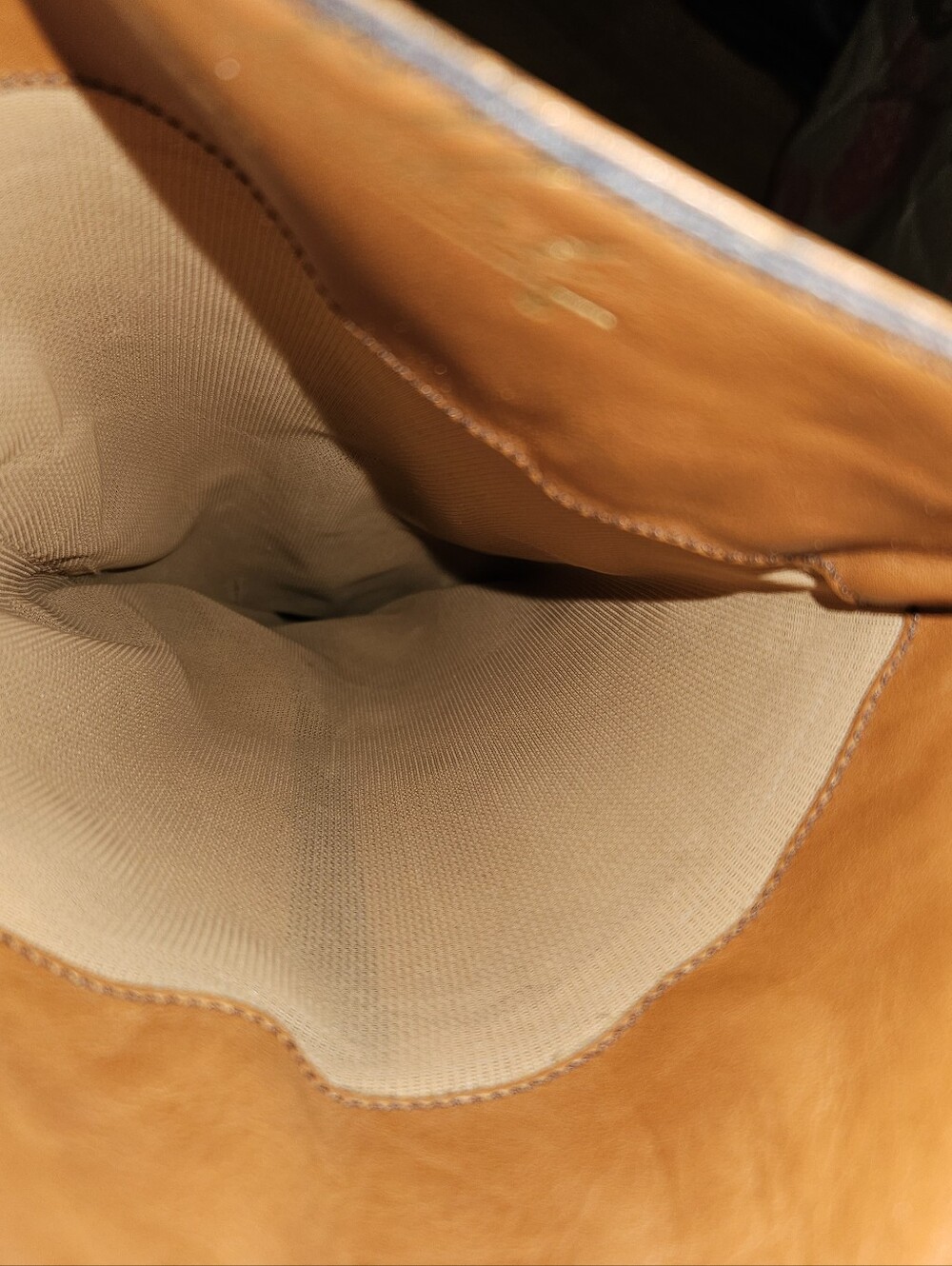 70's Italian Cognac Leather Knee High Riding Heeled Boots *flawed* - Picture 16 of 16